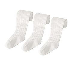 Bafeicao 3/4/5 Pack Toddler Baby Girls Tights Cable Knit Leggings Stockings Little Girl Cotton Pa... | Amazon (US)