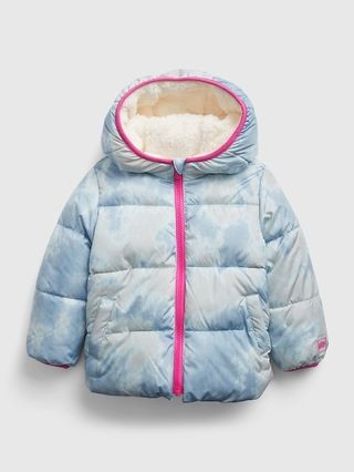 Toddler Reversible ColdControl Max Sherpa Puffer Jacket | Gap (US)
