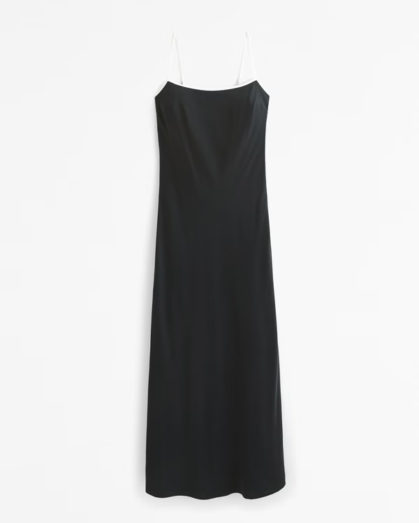 Women's The A&F Julia Slip Maxi Dress | Women's Clearance | Abercrombie.com | Abercrombie & Fitch (US)