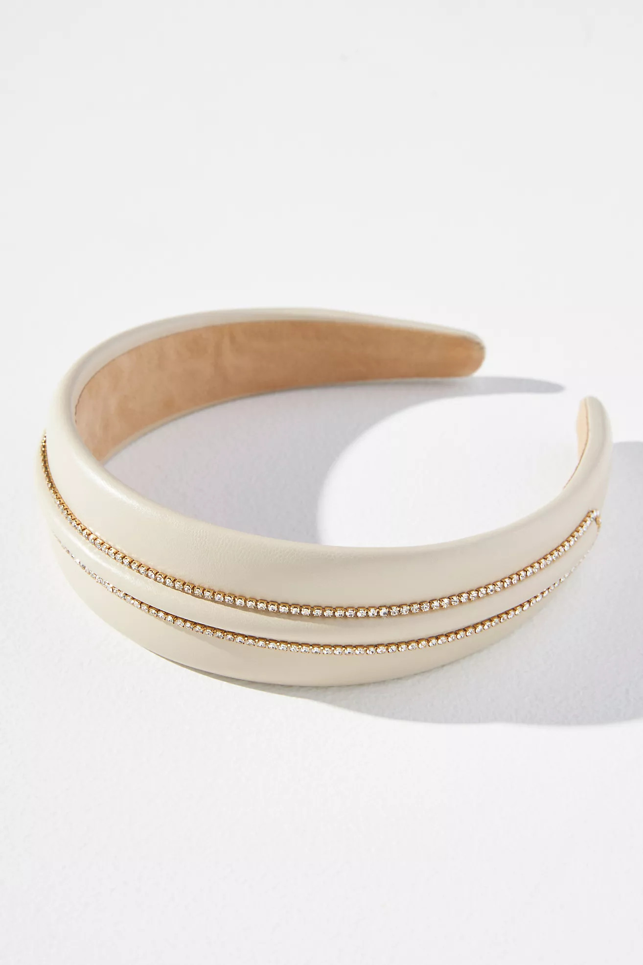 Studded Faux Leather Headband | Anthropologie (US)
