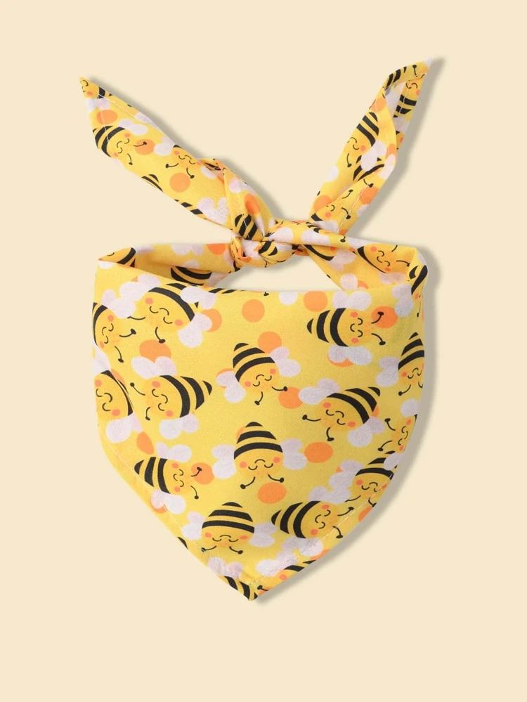 Bee Print Pet Bandana | SHEIN