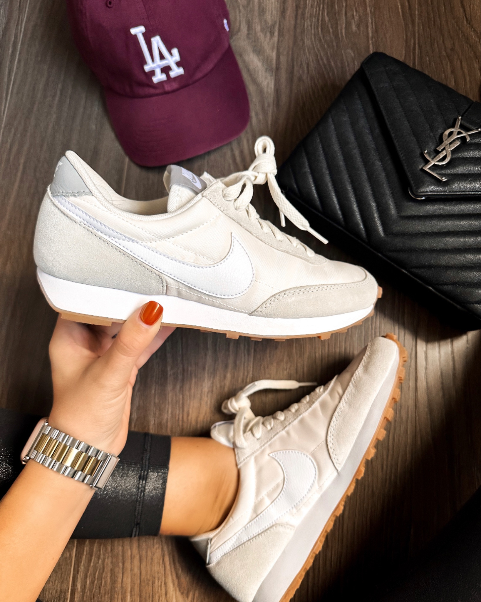 New favorite neutral sneaker goes with everything ! Wore these with a dressy outfit before switching to heels for the night and they worked perfect, traveled in them and played golf in them. Great vacation shoe and everyday sneaker! Fit TTS 

#LTKSeasonal #LTKstyletip #LTKHoliday