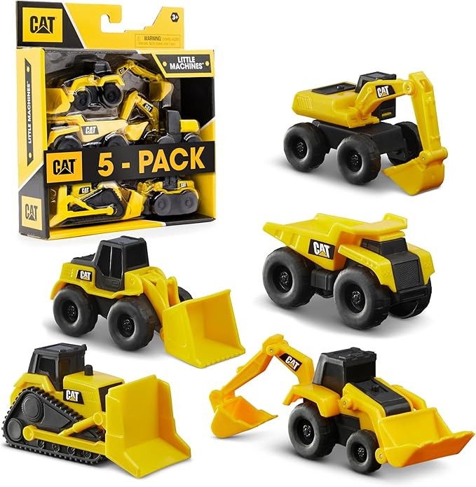 Cat Construction Little Machines 5 Pack - Great Cake Toppers       Send to LogieInstantly adds th... | Amazon (US)
