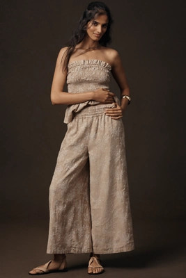 The Somerset Jacquard Pull-On Pants | Anthropologie (US)