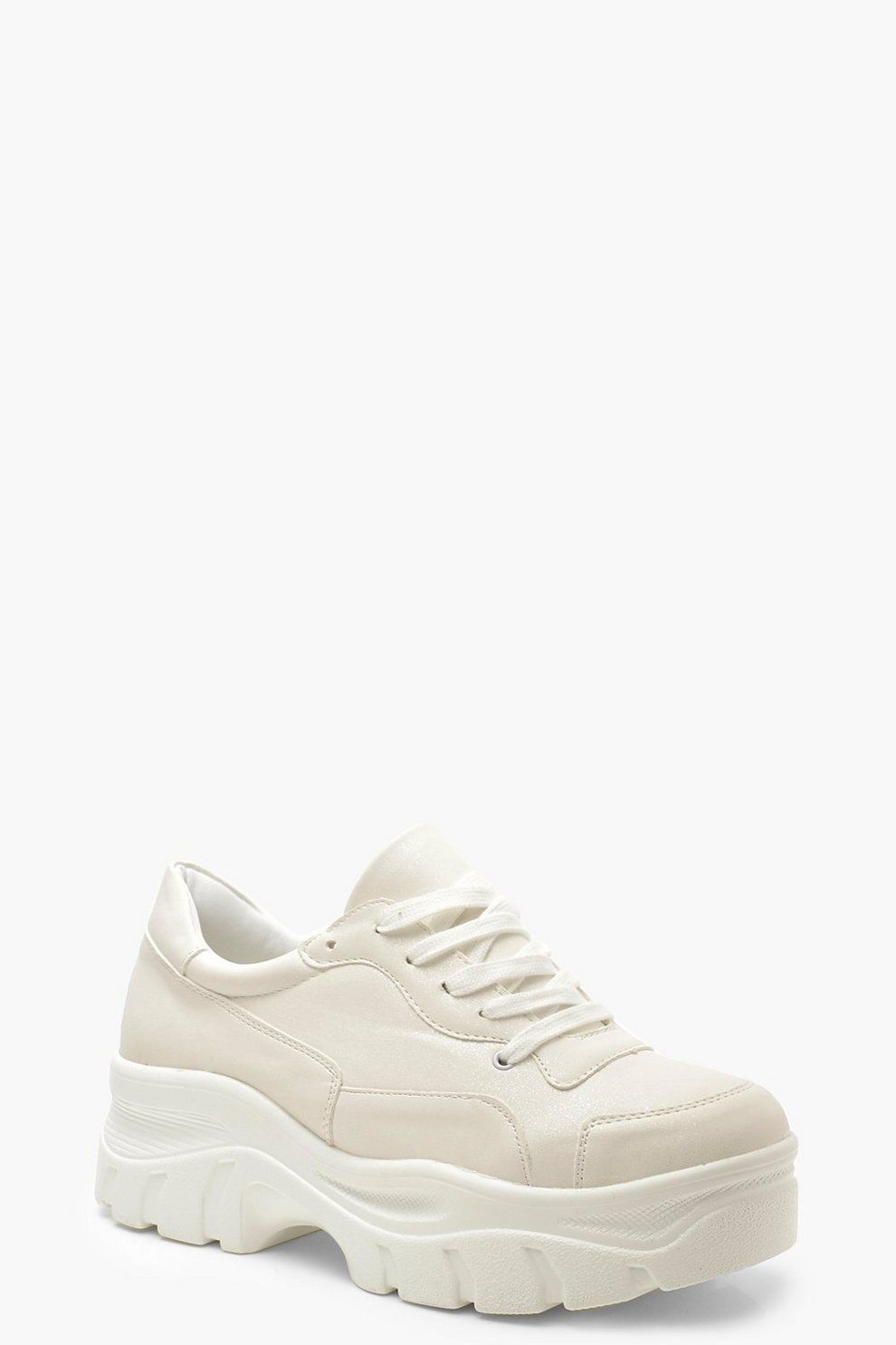 Chunky Sole Lace Up Hiker Sneakers | Boohoo.com (US & CA)