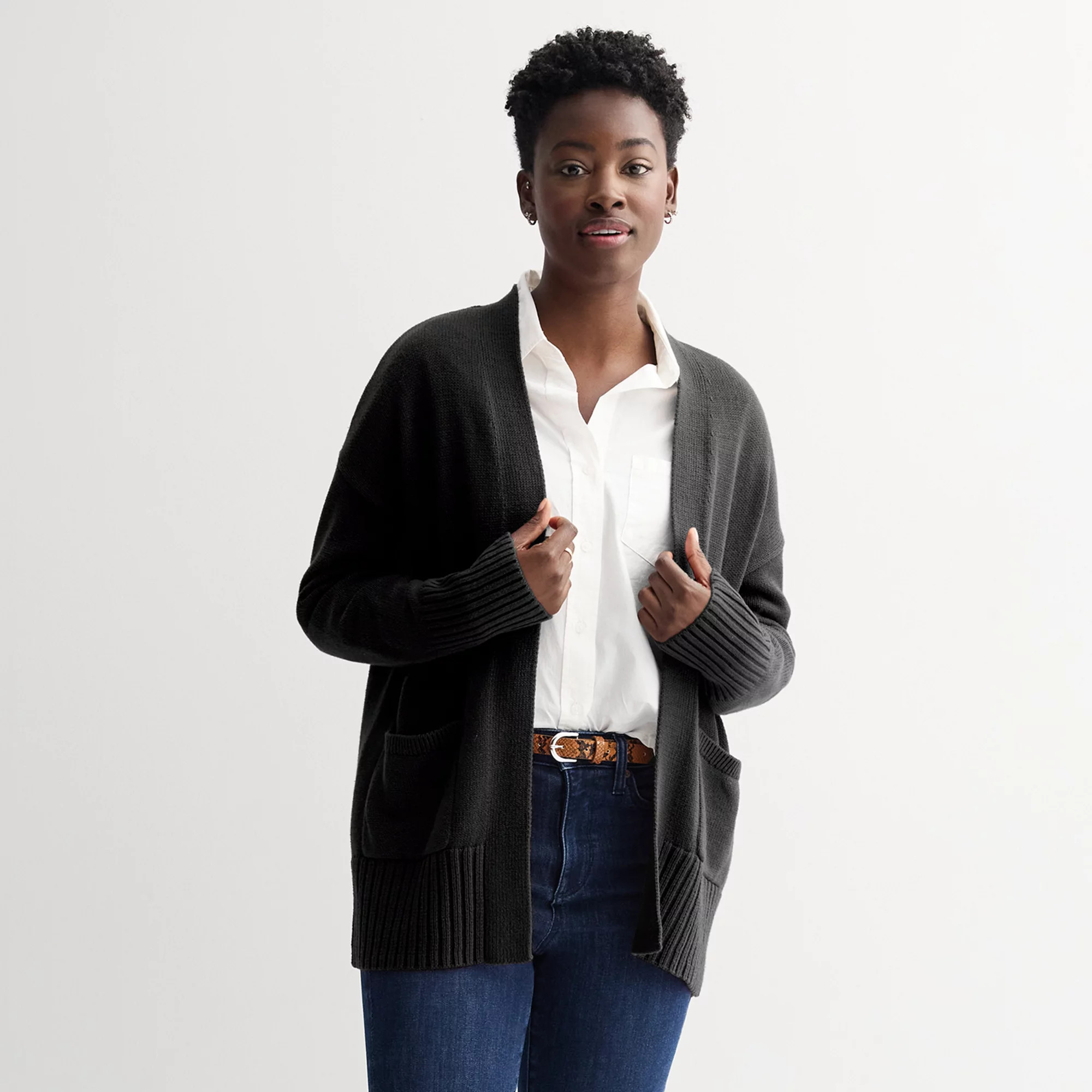 Women's Sonoma Goods For Life® Open Front Longline Cardigan | Kohl's