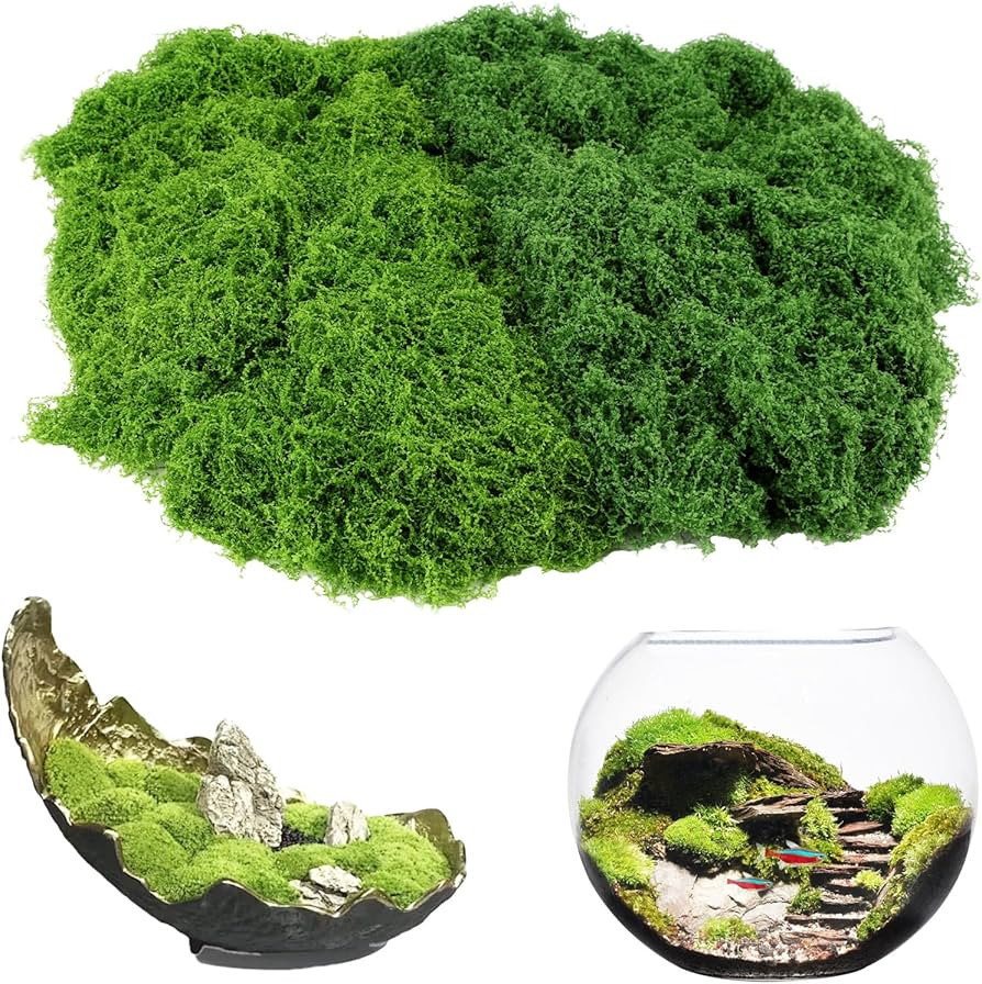 Fake Moss 100g Artificial Moss for Indoor plant pots,Room Balcony Garden,Landscaping,Crafts, Deco... | Amazon (UK)
