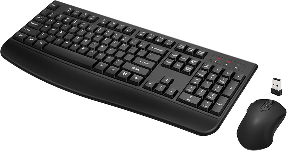 Amazon.com: Wireless Keyboard and Mouse Combo, Quasio Full-Sized 2.4GHz Wireless Keyboard with Co... | Amazon (US)