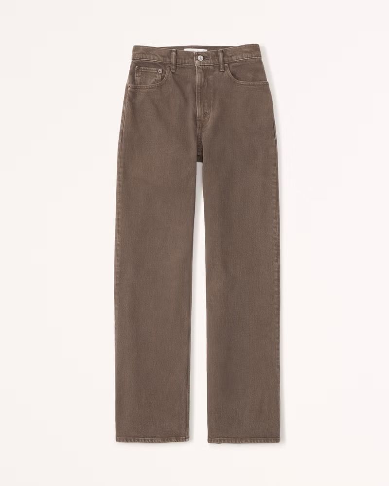 Women's High Rise 90s Relaxed Jean | Women's Clearance | Abercrombie.com | Abercrombie & Fitch (US)