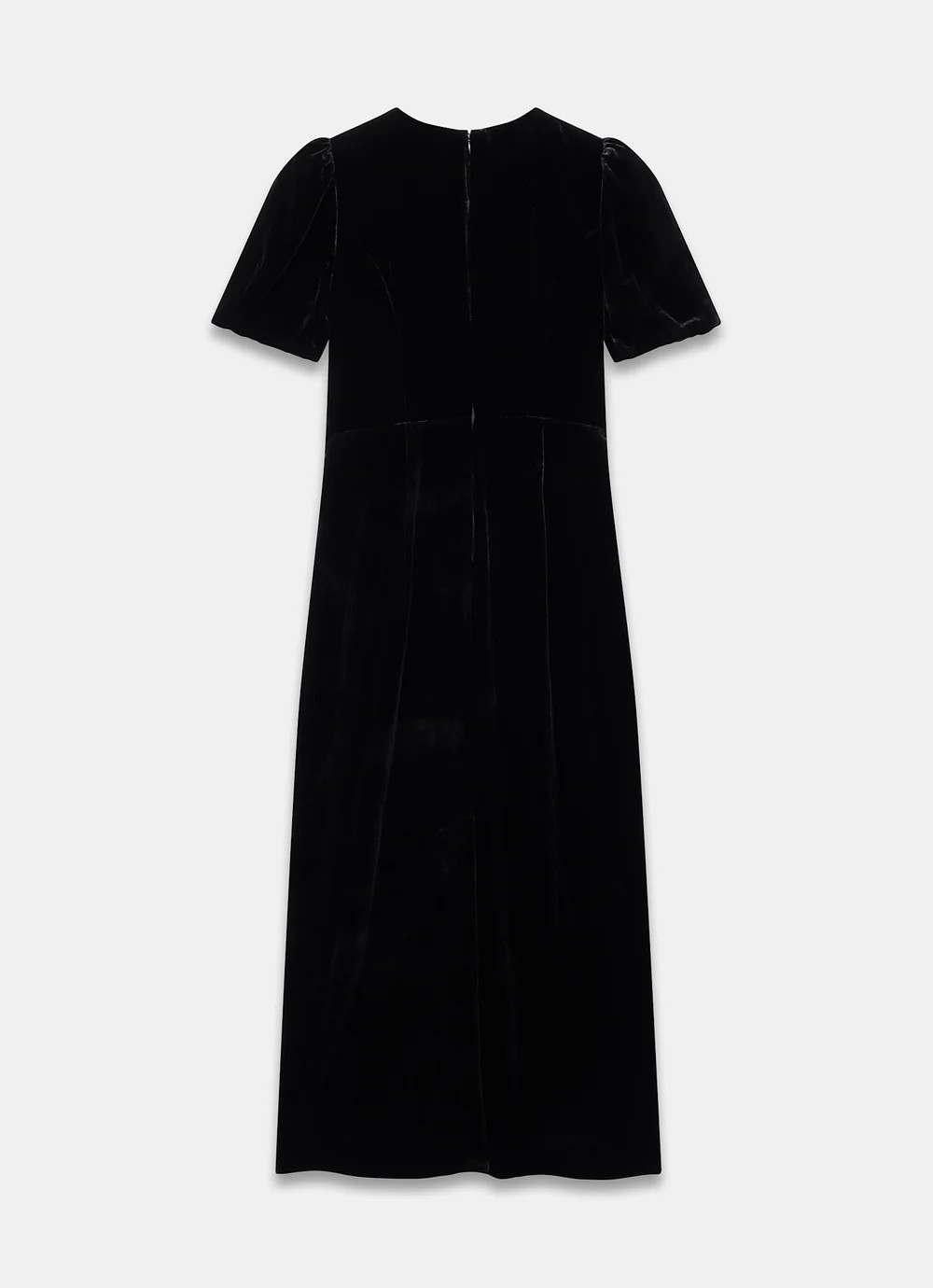 Black Velvet Bow Midi Dress | Mint Velvet