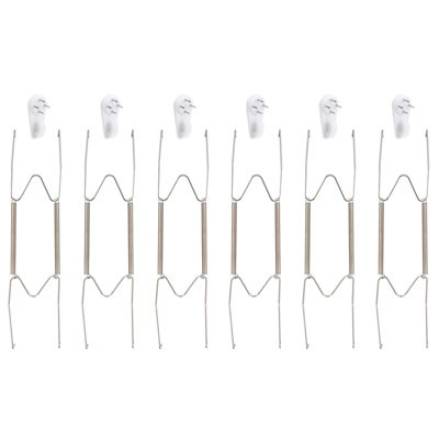 Unique Bargains Stainless Steel Decorative Towels Keys Clothes Plate Hanger 9 Pcs | Target