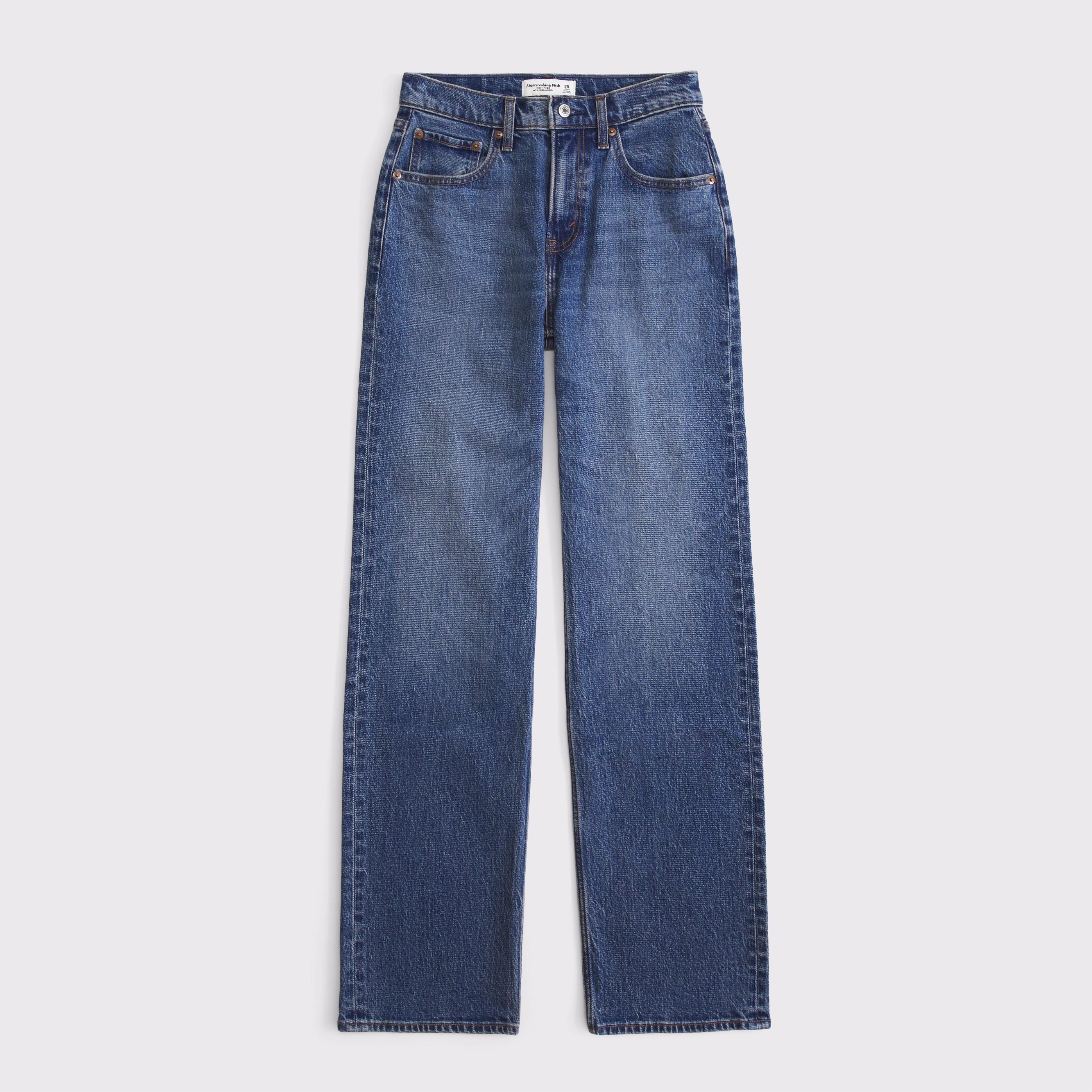 Curve Love High Rise 90s Relaxed Jean | Abercrombie & Fitch (US)
