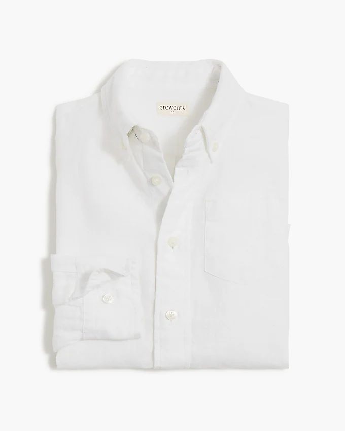 Boys' linen-blend shirt | J.Crew Factory