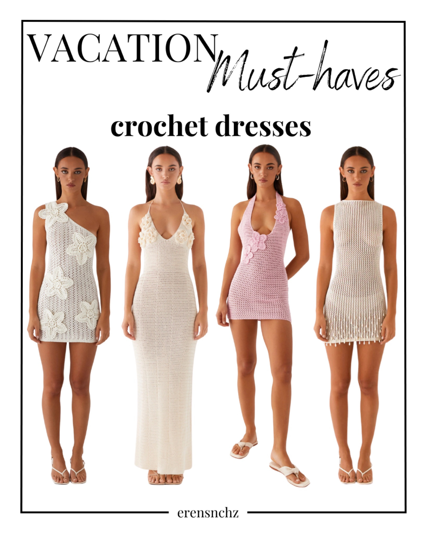 The Perfect Vacation Dresses: Crochet Mini Dresses for a Beachy European Summer!

These crochet mini dresses are a total vacay dream! Perfect as a beach cover-up or a party dress, they give full mermaid vibes with that effortless Ibiza and European summer feel. Lightweight, stylish, and made for sun-soaked adventures—just add sandals and you're set! ☀️🌊 #CrochetDresses #VacationStyle #IbizaVibes 


#LTKStyleTip #LTKWatchNow #LTKFindsUnder100