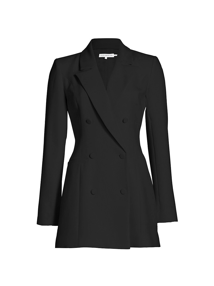 Women's Luxe Suiting Executive Blazer Minidress - Black - Size XXXXXL | Saks Fifth Avenue