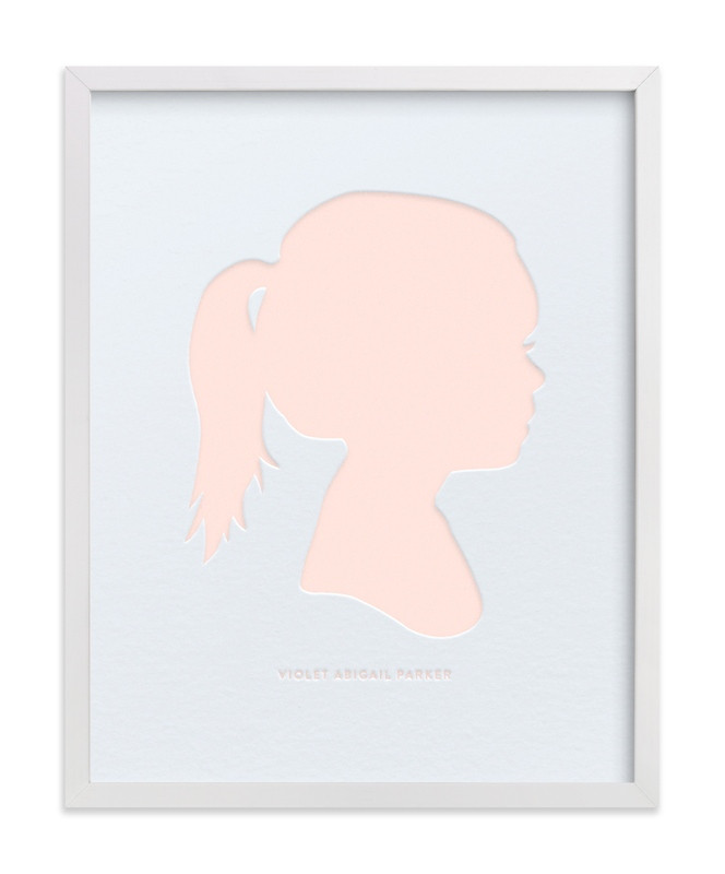 "Custom Silhouette Letterpress Art" - Silhouette Letterpress Art by Minted. | Minted