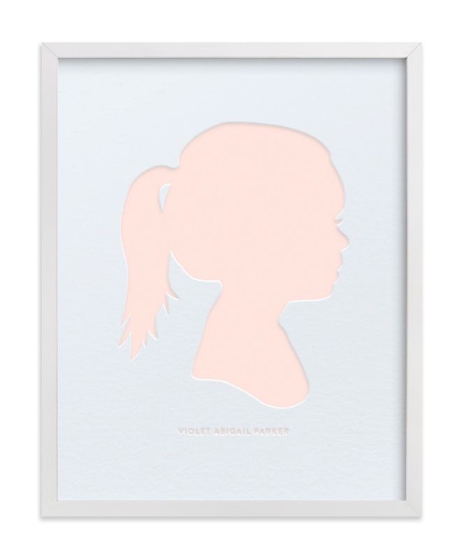 "Custom Silhouette Letterpress Art" - Silhouette Letterpress Art by Minted. | Minted