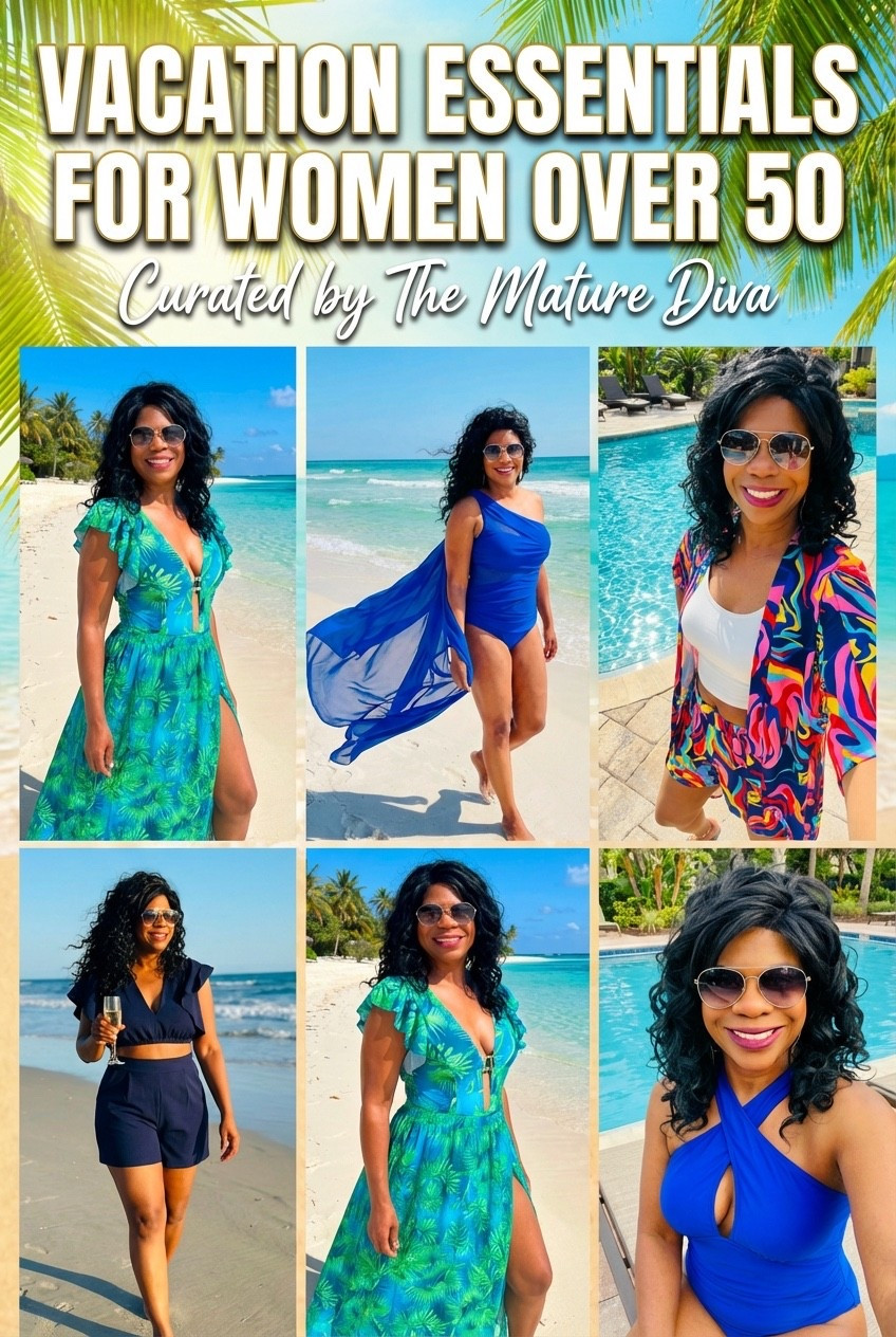 These are the Vacation Essentials  that every woman over 50 needs. 

Super flattering for midsize ladies💕

Comment SHOP below to receive a DM with the link to this post on my LTK ⬇ https://liketk.it/64LNs #ltkootd #ltkgrwm #ltktravel
