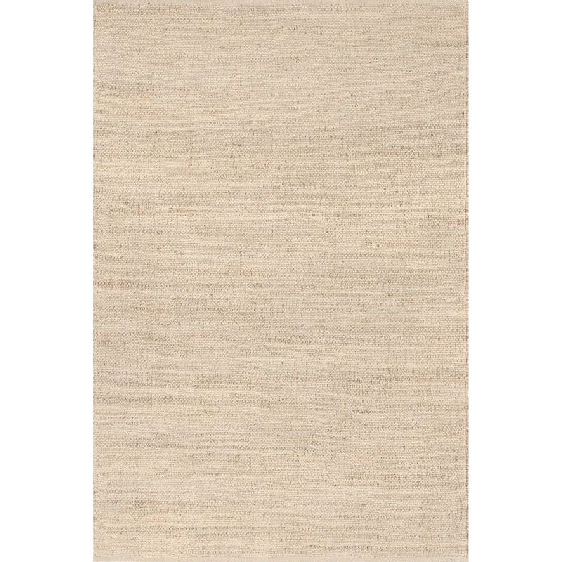 Helton Jute Area Rug for Dining Room Living Room Kitchen, Natural/Ivory | Wayfair North America