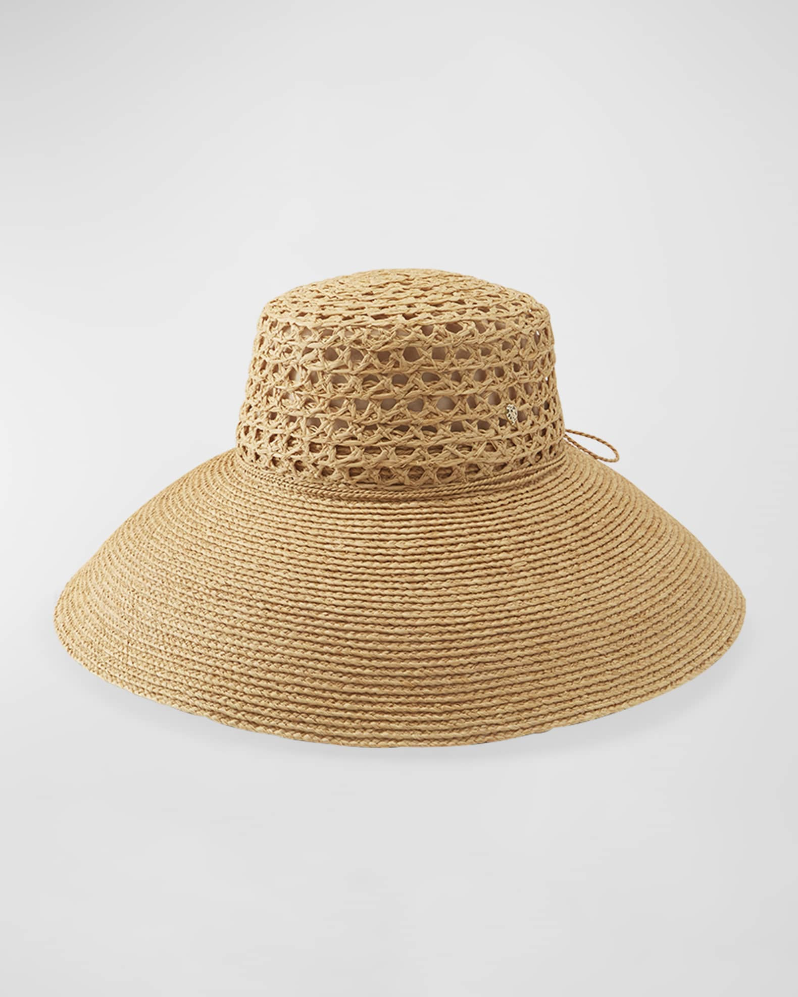 Lace Braid Raffia Structured Hat | Neiman Marcus