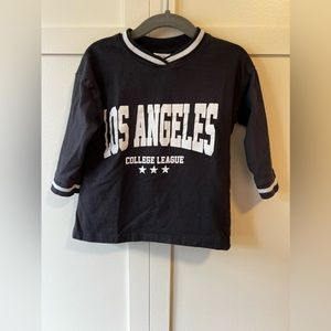 ZARA Baby Long Sleeve Cotton Shirt‎ Los Angeles College League Size 9-12 Months | Poshmark