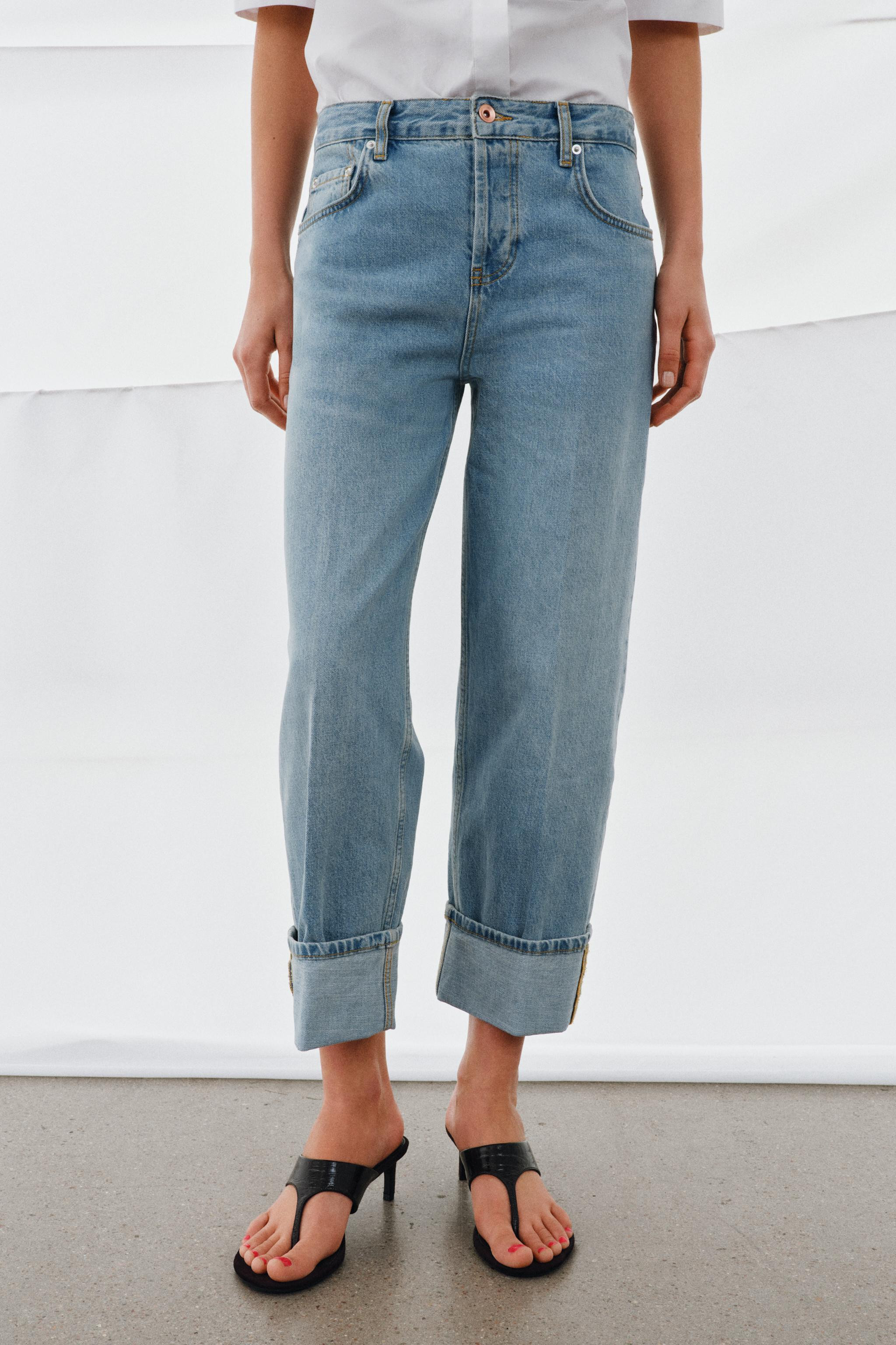 ZW COLLECTION LOW-RISE STRAIGHT JEANS | Zara UK
