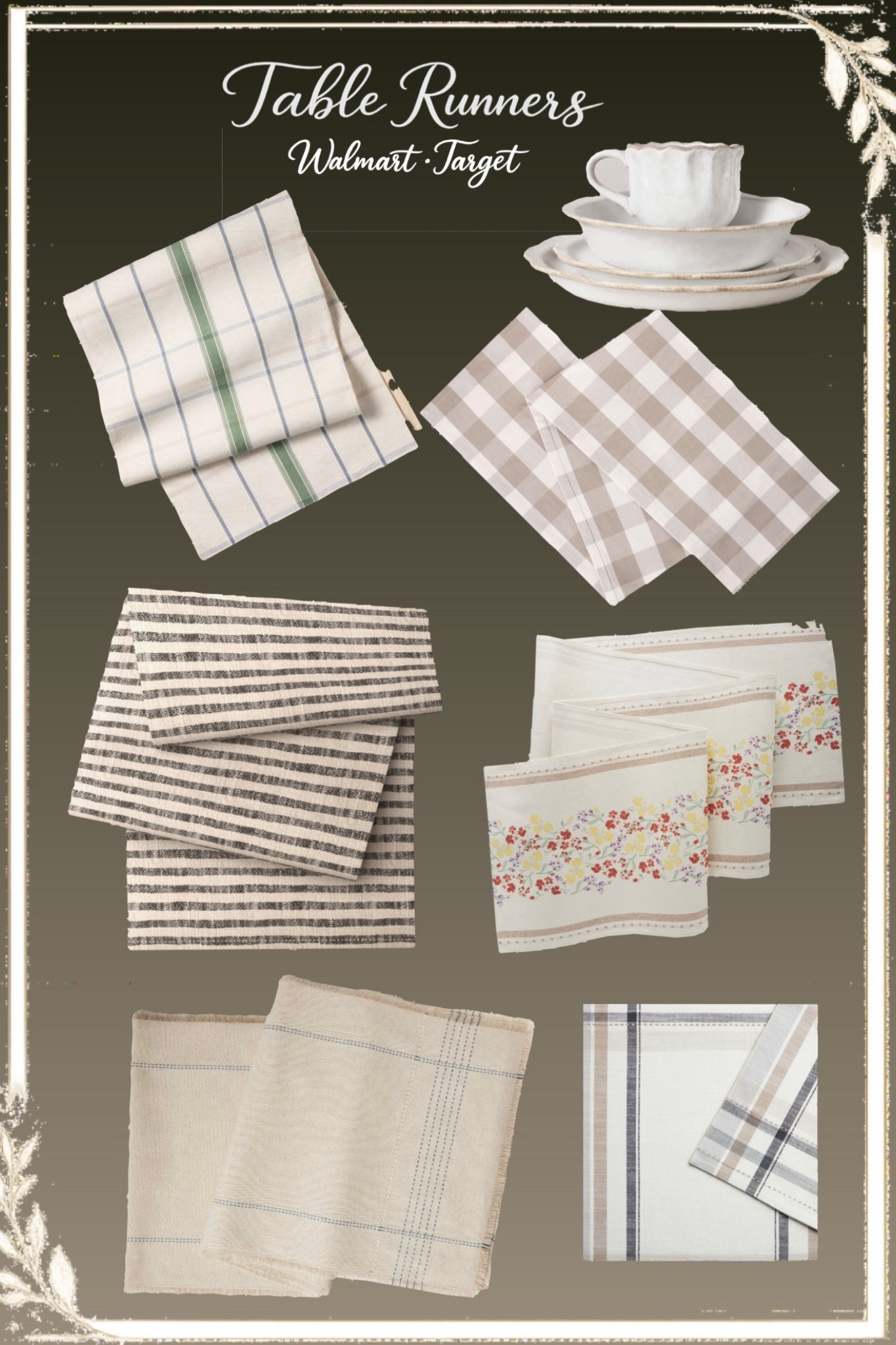 Beautiful table runners can instantly elevate your dining table without spending a fortune. I found these neutral, classic table runners from Walmart and Target that are perfect for everyday styling, hosting guests, or creating a cozy seasonal tablescape.
From soft neutrals and classic stripes to gingham and floral patterns, these affordable finds make it easy to refresh your dining room and add that designer touch to your table decor.
If you love simple, elegant home styling and budget-friendly decor finds, these are definitely worth a look.

✨ Which one is your favorite?

#tabledecor #targetfinds #walmartfinds #homestyling #tablescape #neutraldecor


#LTKHome