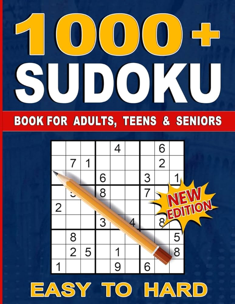 1000+ Sudoku Puzzles for Adults: A Book With More Than 1000 Sudoku Puzzles from Easy to Hard for ... | Amazon (US)
