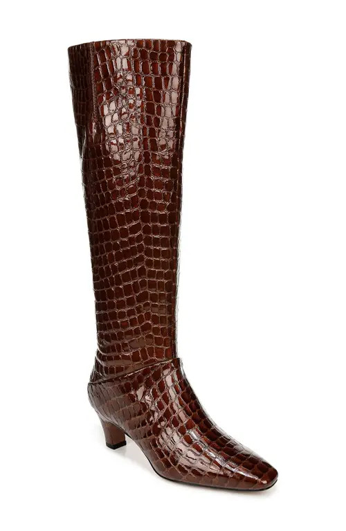 SARTO by Franco Sarto Andria Knee High Boot in Brown at Nordstrom, Size 9 Wide Calf | Nordstrom