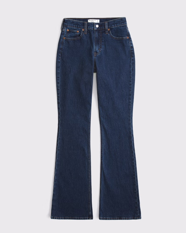 Curve Love High Rise Bootcut Jean | Abercrombie & Fitch (UK)