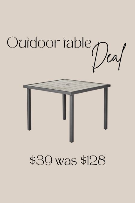 Outdoor table from Walmart on sale 

#LTKunder50 #LTKSeasonal #LTKhome