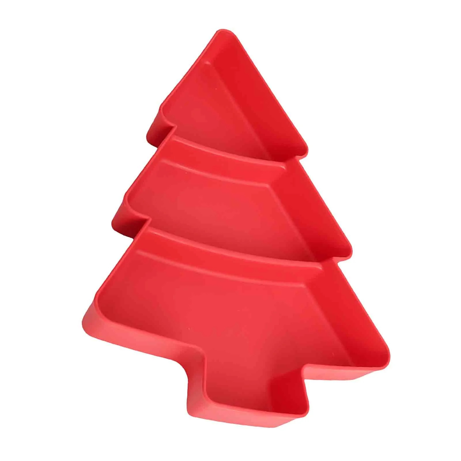 PEIBang Christmas Tree Fruit Plate Merry Plates,Plastic Candy Platter Snack Serving Trays for Xma... | Walmart (US)