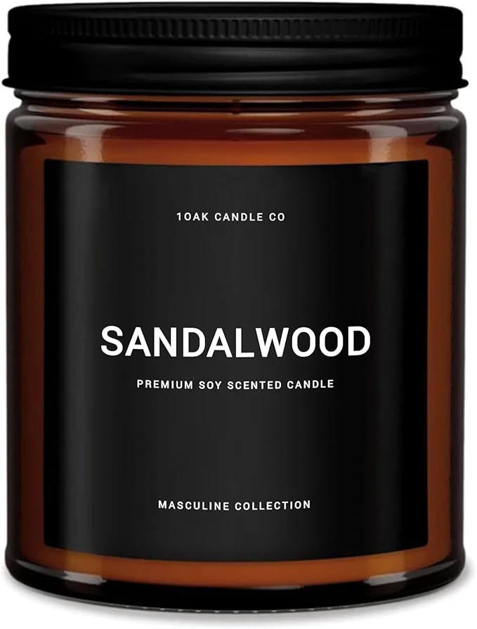 1OAK Scented Candles for Men - Sandalwood Candles - Mens Candle for Home - Masculine Candle - Lon... | Amazon (US)