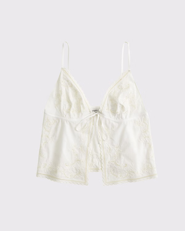 Women's Cutwork Sleep Cami | Women's Matching Sets | Abercrombie.com | Abercrombie & Fitch (US)