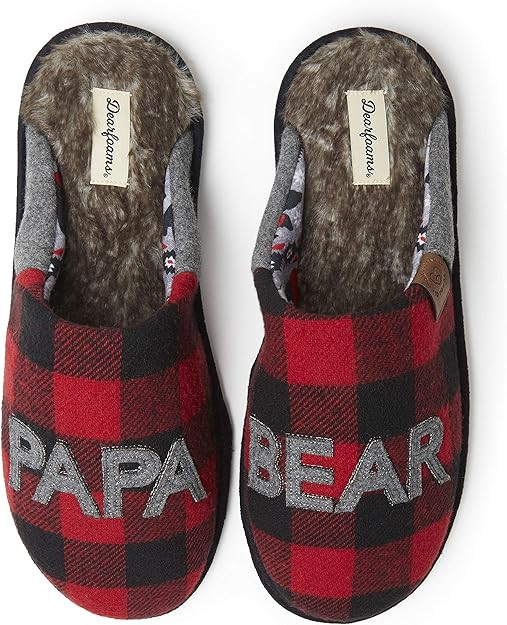 Dearfoams Men's Papa Bear Slipper | Amazon (US)