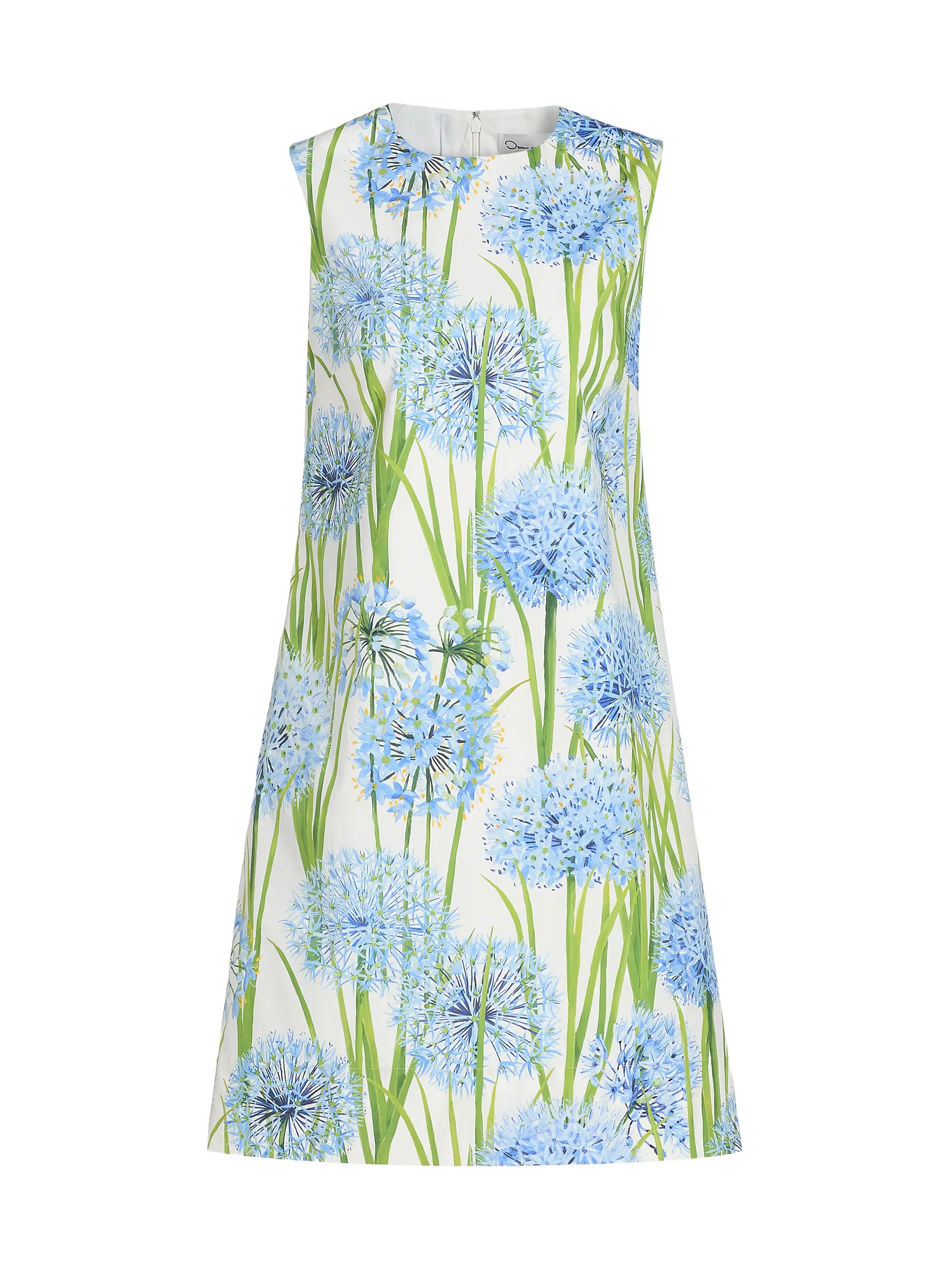 Allium-Print Stretch-Cotton Minidress | Saks Fifth Avenue