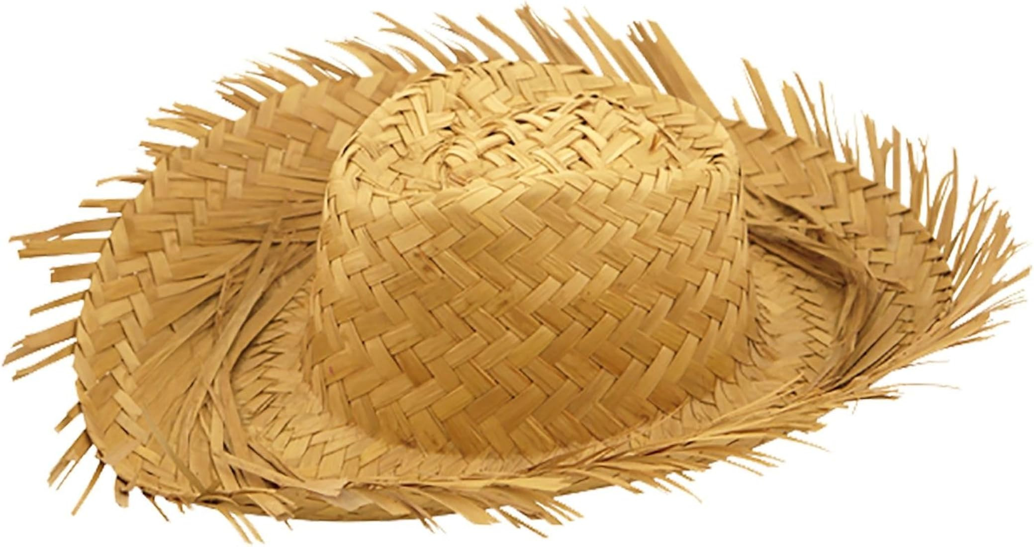 MA ONLINE Adults Beachcomber Straw Hat Mens Tropical Beach Party Fancy Dress Accessory One Size | Amazon (US)