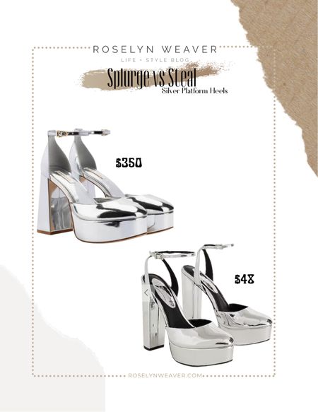 Splurge vs Save - silver platform pumps 

#LTKfindsunder50 #LTKshoecrush #LTKsalealert