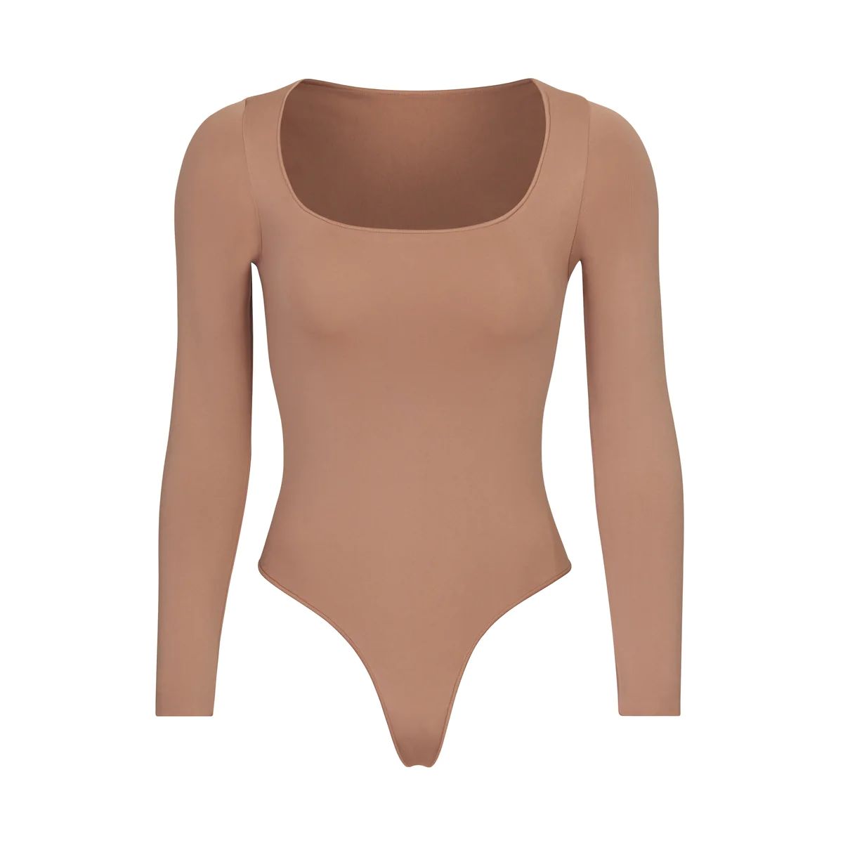 ESSENTIAL LONG SLEEVE SCOOP NECK BODYSUIT | SKIMS (US)