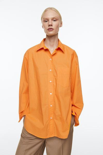 Cotton Poplin Shirt | H&M (US + CA)