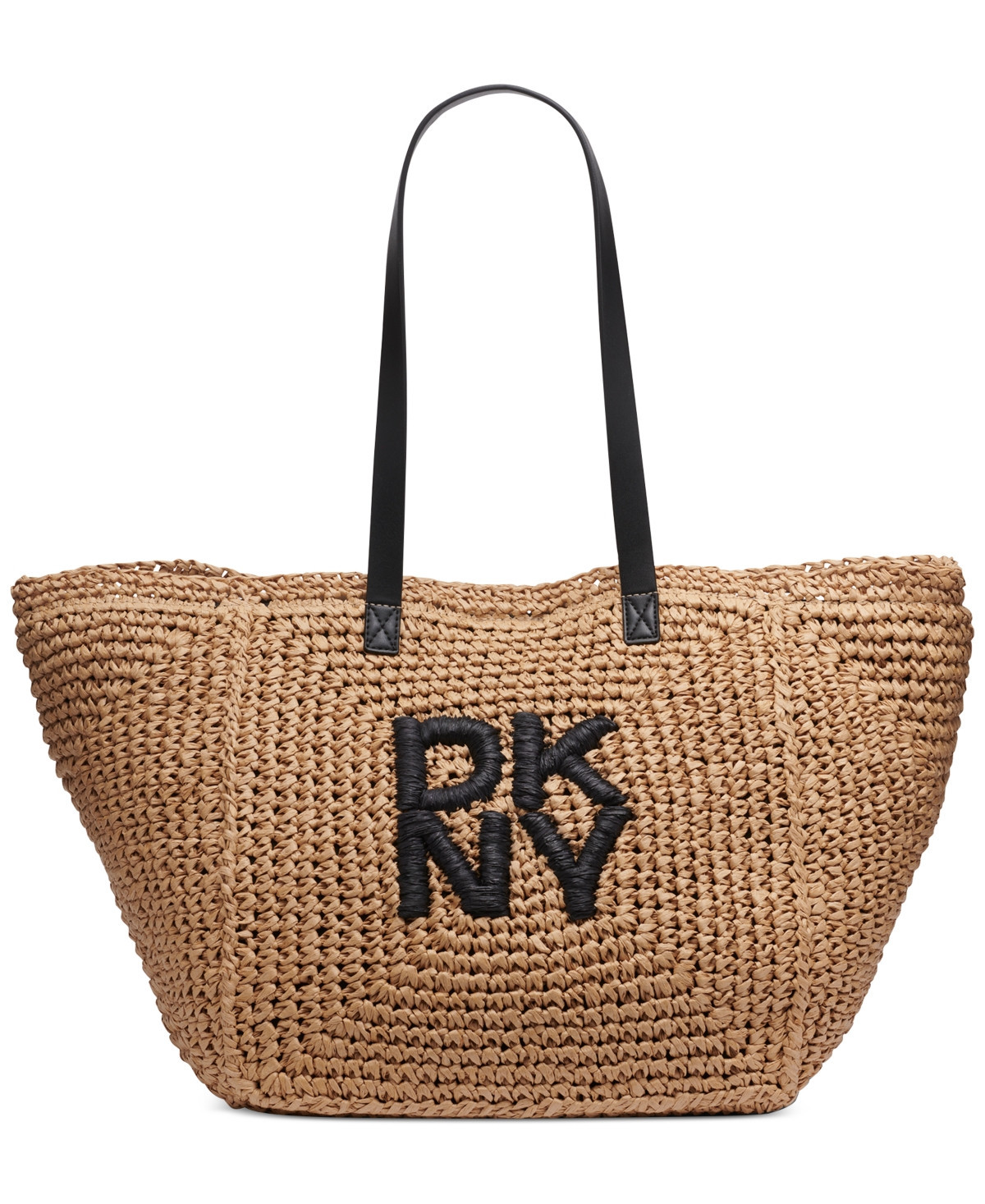 Dkny Paloma Woven Tote - Natural/bl | Macy's