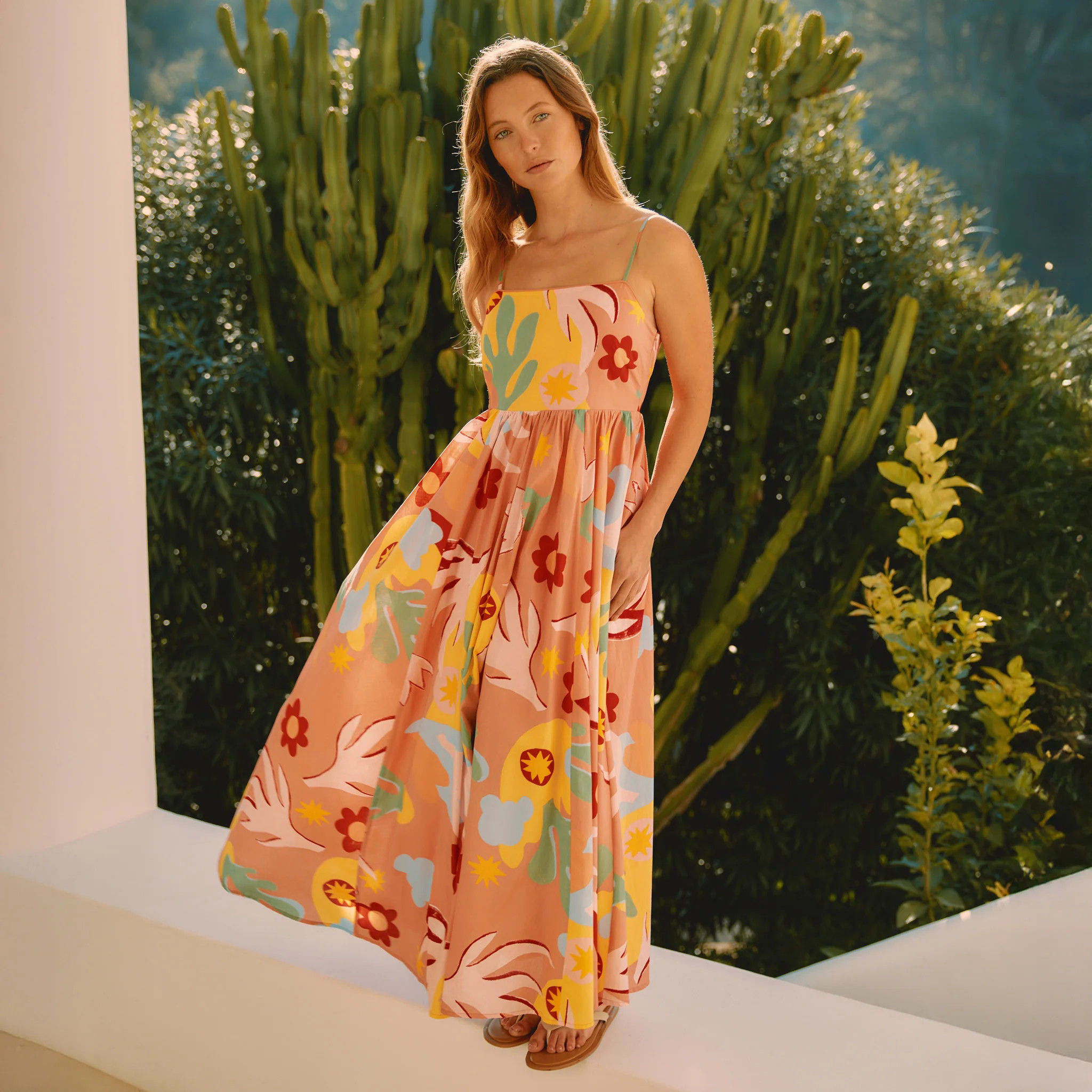 Tropique Print Sundress | Albaray