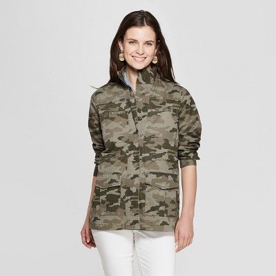 Women's Camo Utility Jacket - Universal Thread™ Green | Target