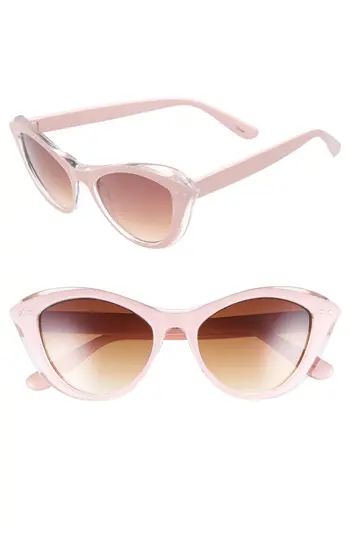 Women's Bp. 50Mm Retro Cat Eye Sunglasses - Pink | Nordstrom