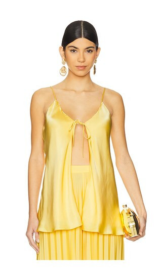 SELEZZA LONDON Alexia Top in Yellow. - size S | Revolve Clothing (Global)