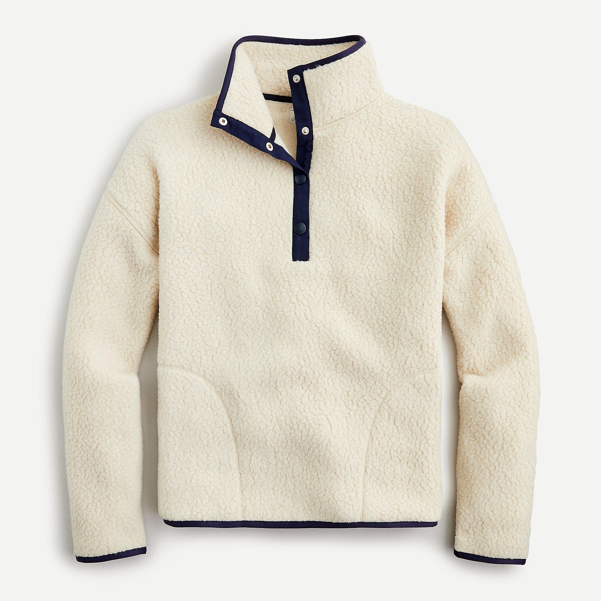Polartec® sherpa fleece half-snap pullover | J.Crew US
