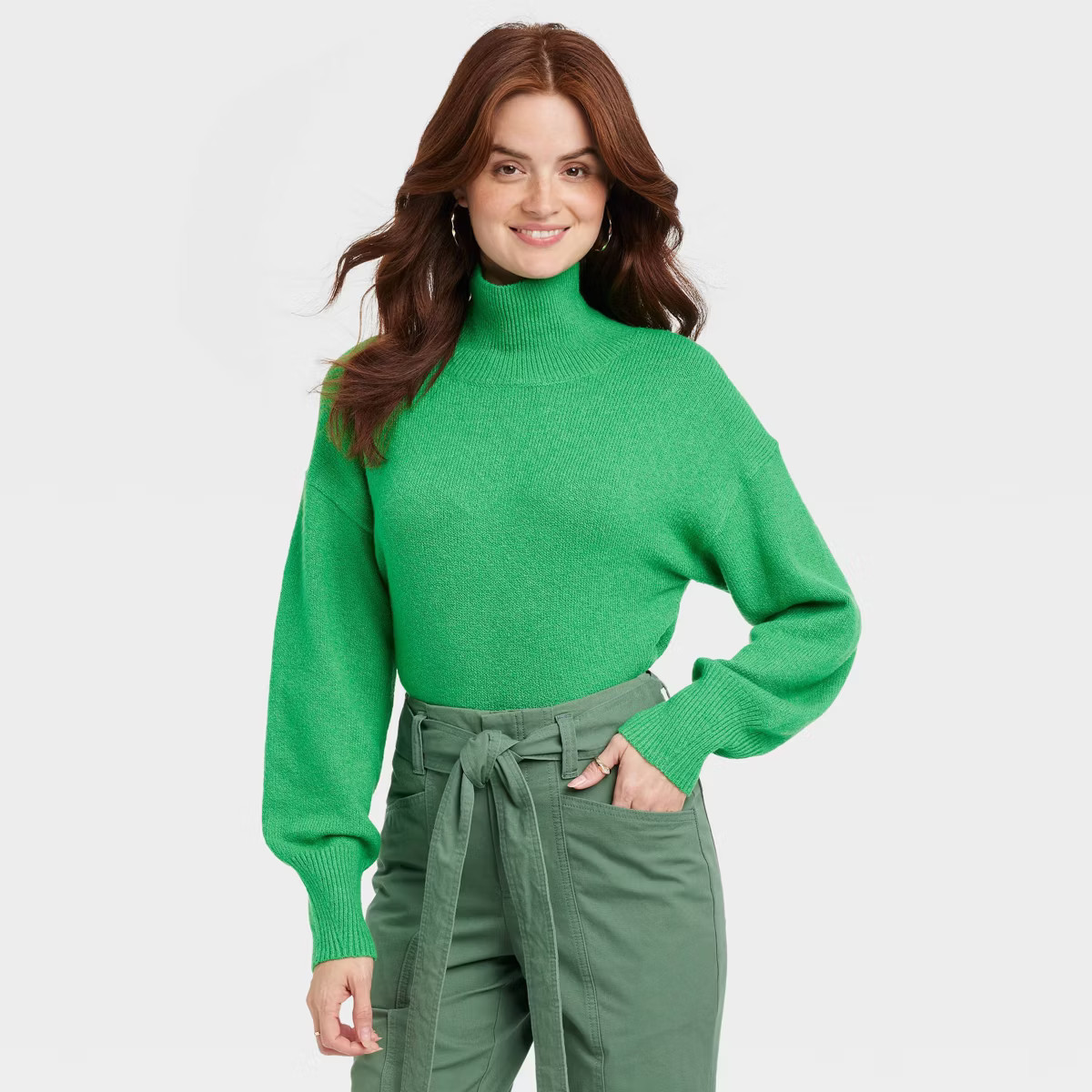 Women's Mock Turtleneck Pullover Sweater - A New Day™ | Target