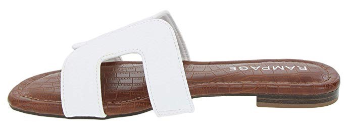 Rampage Women's Ophelia H Band Sandals with Faux Crocodile Footbed and Studs | Amazon (US)