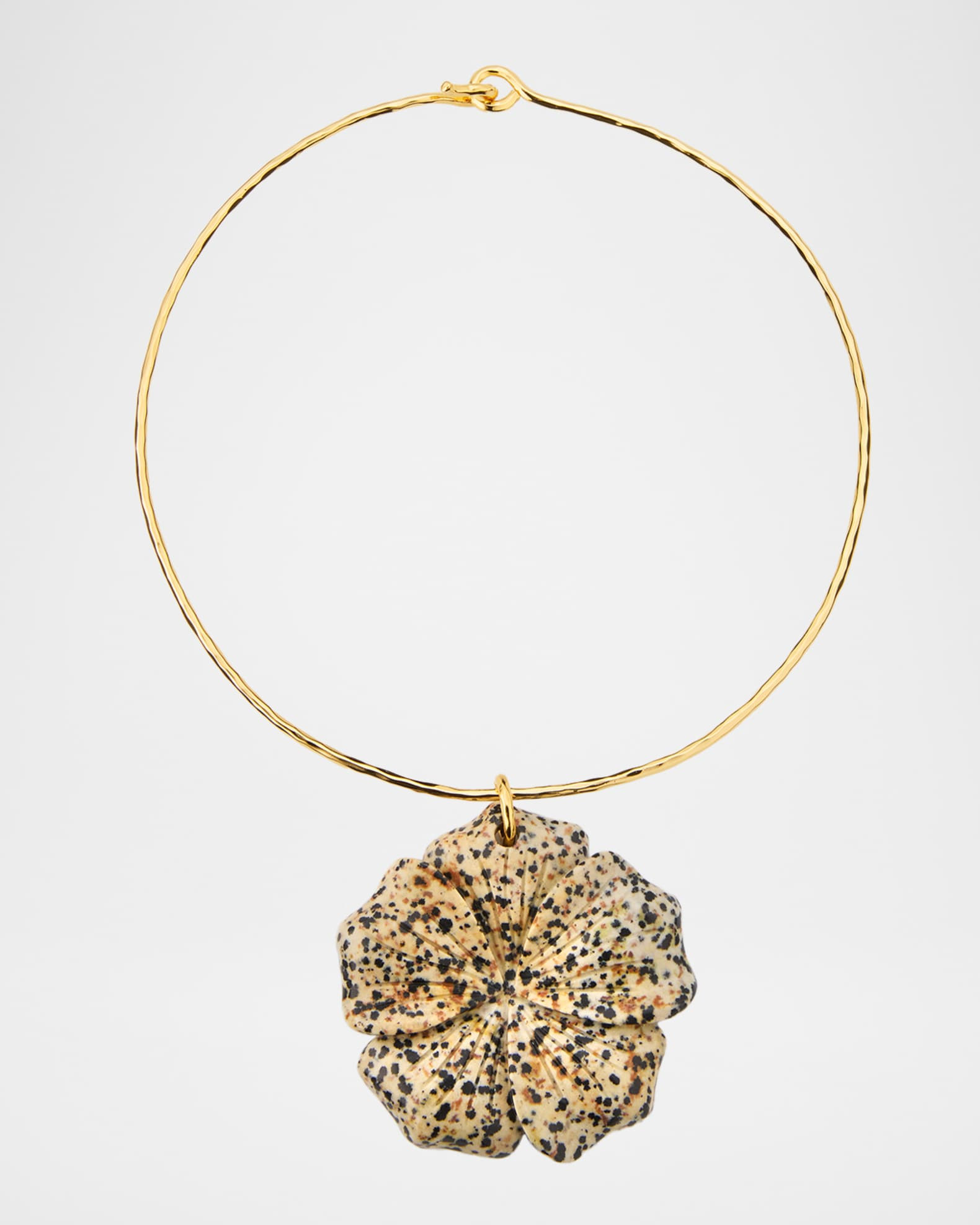 Dalmatian Jasper Flower Collar | Neiman Marcus