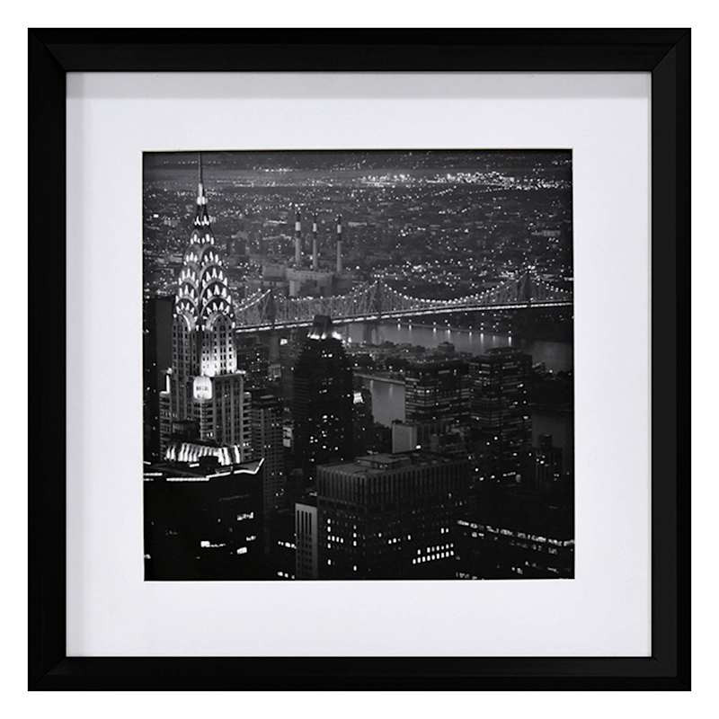 Framed New York Skyline Wall Art, 17" | At Home